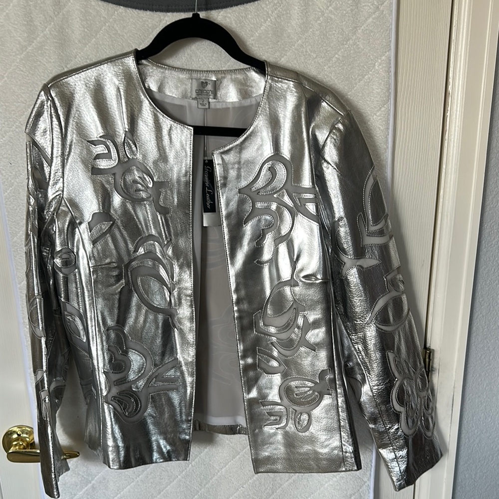 Silver Metallic Women's Jacket